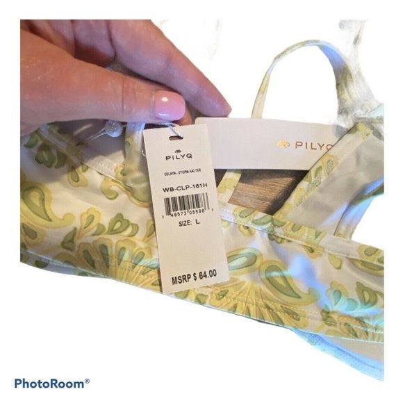 Pilyq Womens Celaya Utopia Halter Bikini Top NWT - Picture 5 of 5